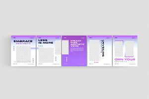 Aesthetic Fashion vibrant carousel, a Social Media Template by thedesignsource