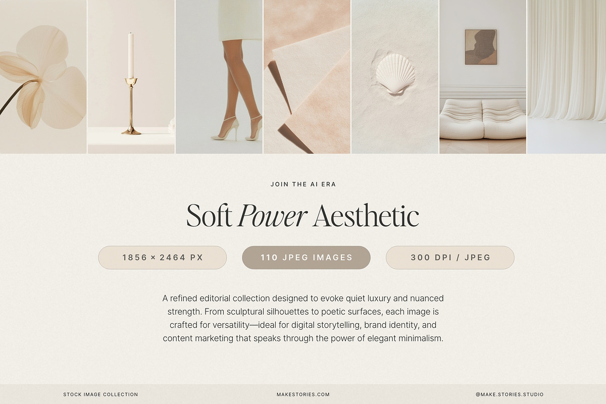 Neutral Minimalist Editorial Images, a Beauty & Fashion Photo by Make Stories Studio (Photo 3 of 17)