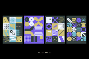 Neo Geometric Posters