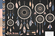 Navy & Blush Dreamcatcher Clipart, an Illustration by Amanda Ilkov (Thumbnail 2 of 4)