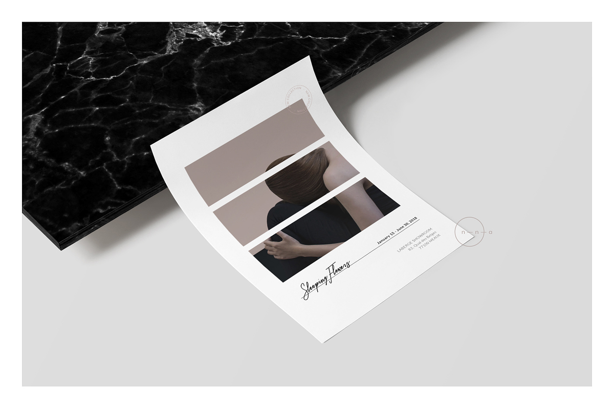 2 Postcard Flyers • Élodie, a Card Template by Nonola (Photo 1 of 5)