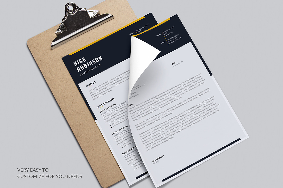 Clean Resume/CV, a Resume Template by Aspect_Studio (Photo 4 of 5)