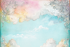 Pastel Sky & Clouds Greeting Card