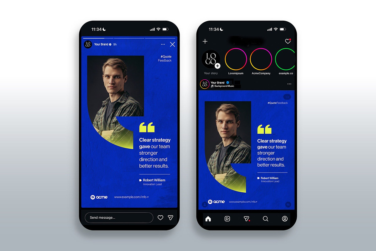 Quote Social Media Template, a Social Media Template by BrandPacks (Photo 2 of 7)