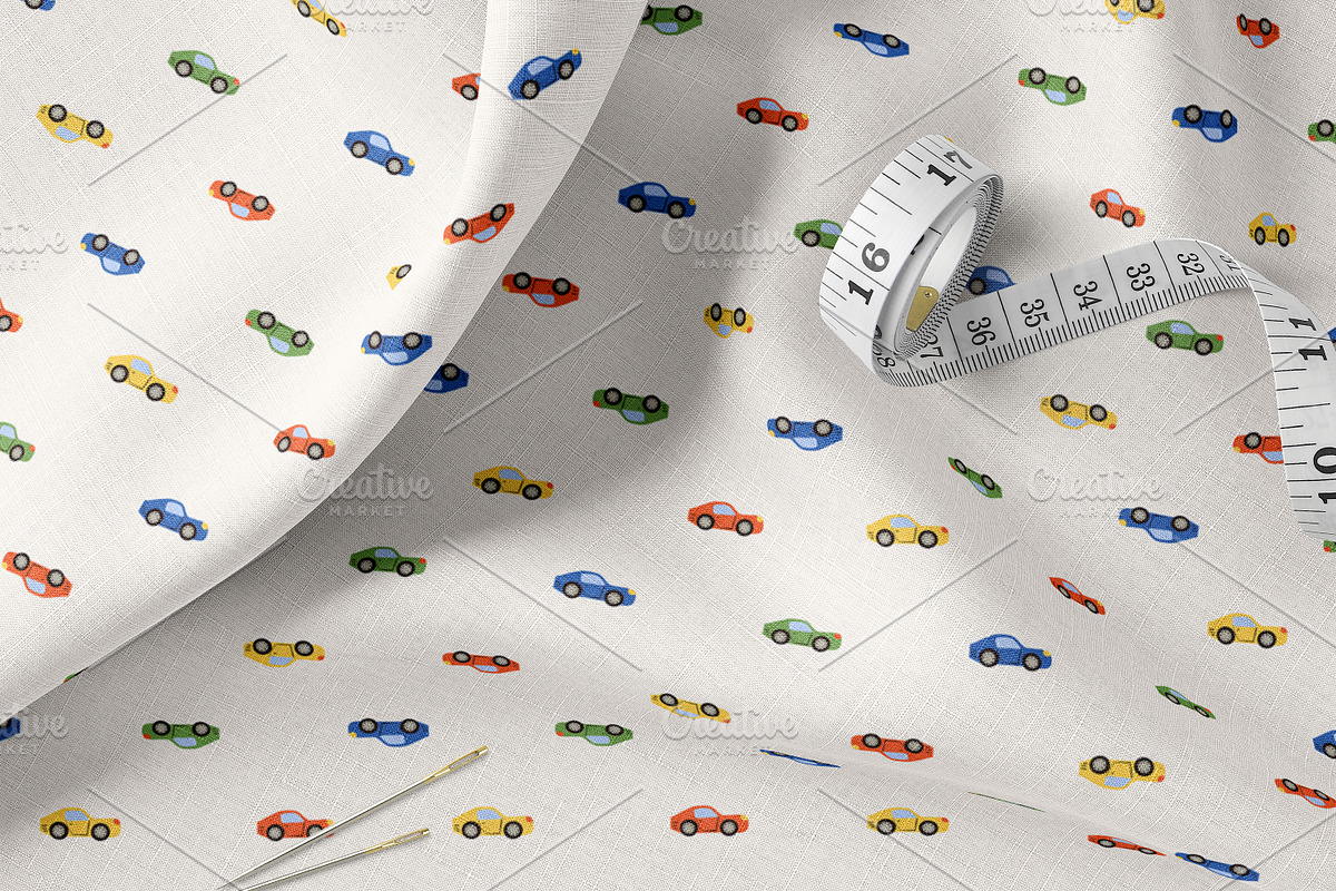 Kids Cars, Dots Seamless Pattern Set, a Pattern Graphic by Oksana Dovhopol Art (Photo 2 of 15)