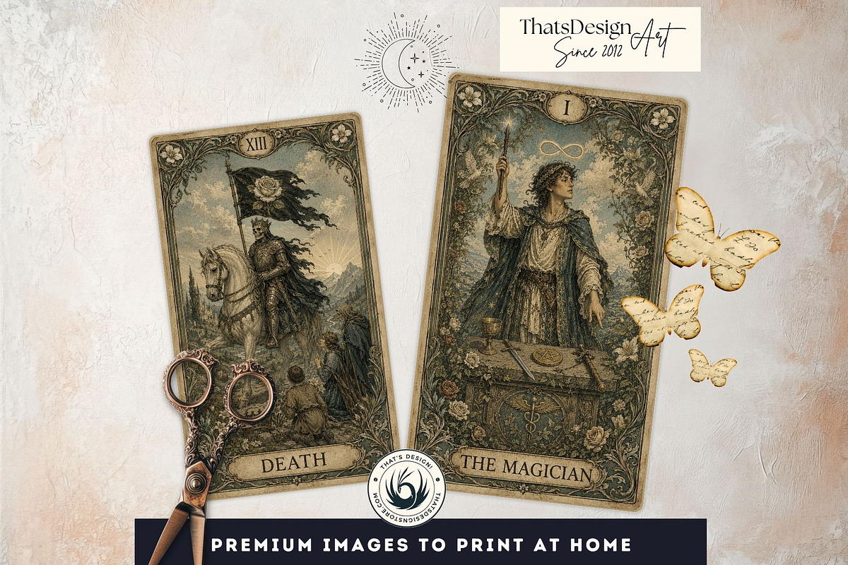 The Verdigris Oracle Tarot Cards, a Decorative Illustration by ThatsDesignArt (Photo 9 of 11)