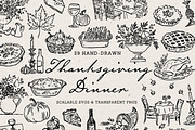 Mega Fall Doodle Clipart Bundle, a Seasonal Illustration by The October Creative (Thumbnail 5 of 13)