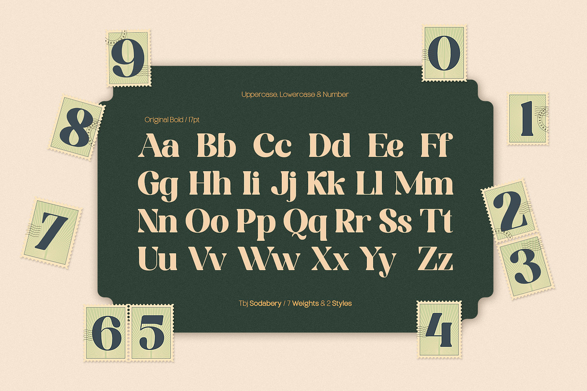 TBJ Sodabery Serif Retro Family, a Serif Font by Taboja Studio (Photo 2 of 21)