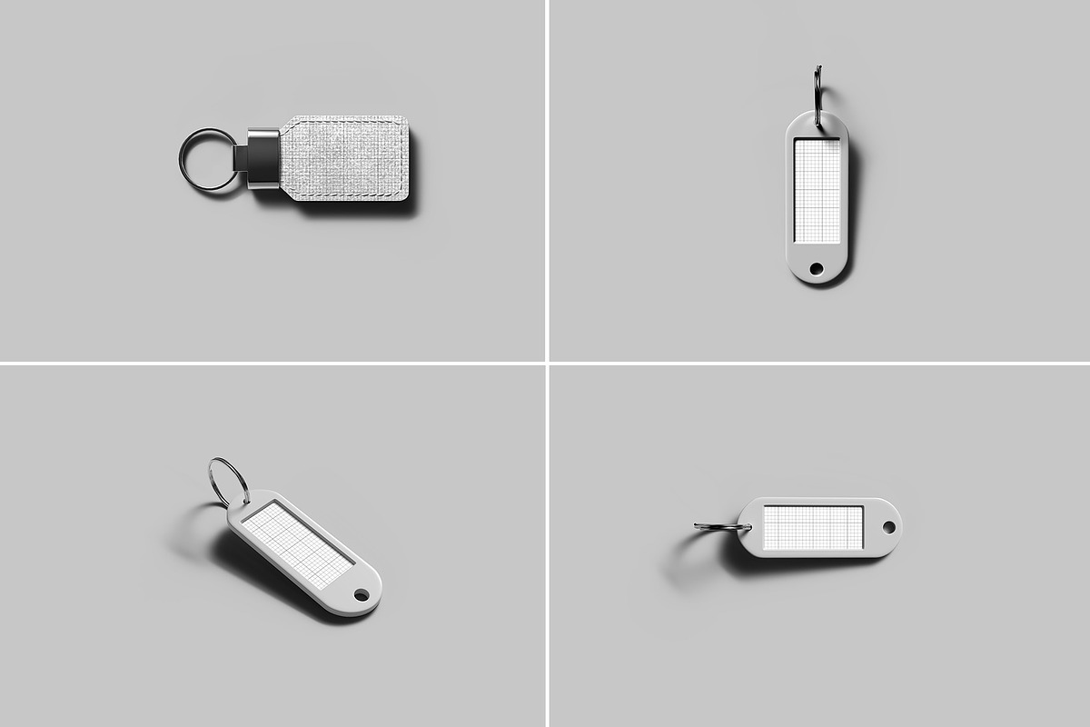 Keychain Mockup - 12 Views, a Merchandise Mockup by Illusiongraphic (Photo 16 of 26)