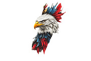 American Eagle Patriotic 4th of July, an Animal Illustration by VetalStock (Thumbnail 4 of 7)