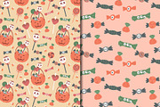 Cute Halloween Sweets Pattern, a Pattern Graphic by CreativeChristiana (Thumbnail 6 of 9)