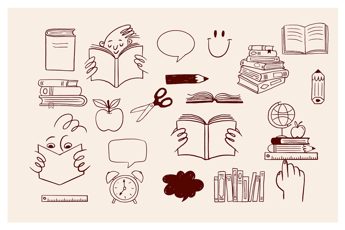 Fun Back to School Doodle Set, an Illustration by Marish (Photo 6 of 9)