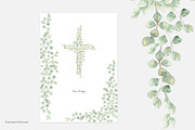 Watercolor Flowers & Greenery Cross, a Decorative Illustration by MayaNavits (Thumbnail 5 of 8)