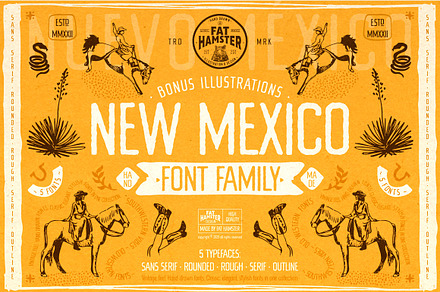 New Mexico southwestern style font