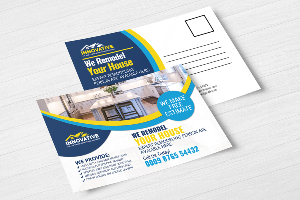 House Remodeling Postcards, a Card Template by Business Flyers (Photo 2 of 3)