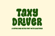 Taxy Driver Retro Bold Font, a Sans Serif Font by etigletters (Thumbnail 1 of 6)