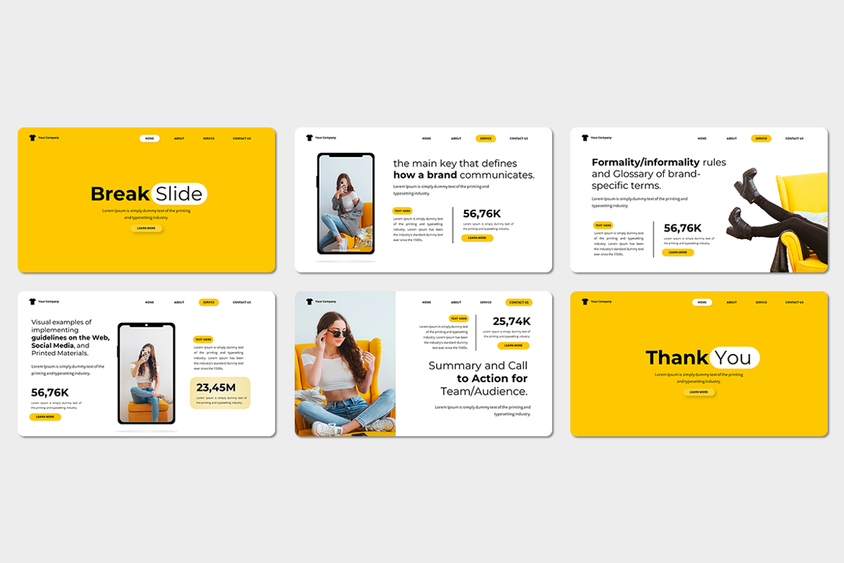 Brand Guidelines - Keynote Template, a Presentation Template by Iqsiart Studio (Photo 3 of 3)