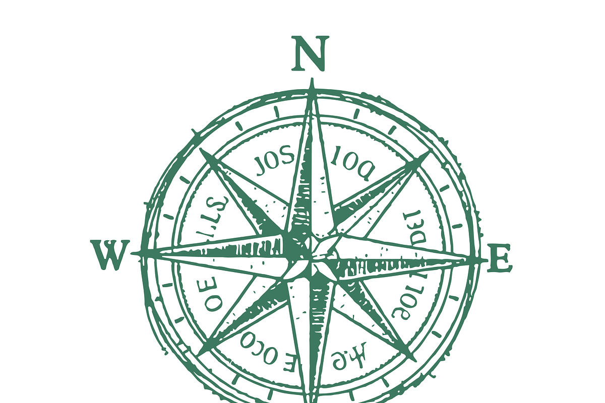 Stylish Compass Icon Design, an Object Illustration by CarWrap design (Photo 1 of 4)