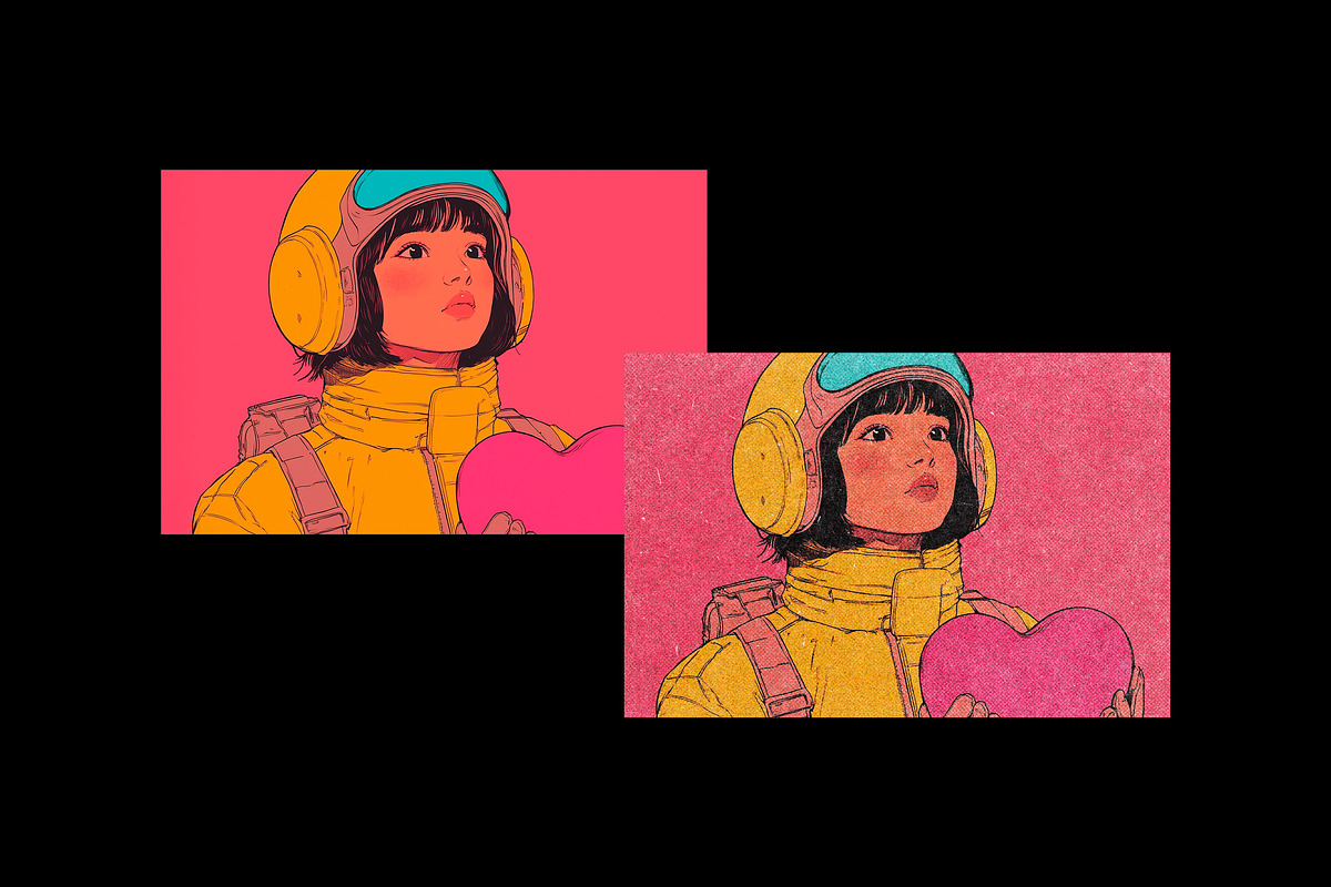 Halftone Color Print Photo Effect, a Brushes & More by Design Squad (Photo 5 of 5)