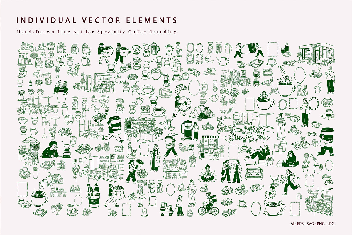 Specialty Coffee Vector Bundle, an Object Graphic by SunnJaneArt (Photo 16 of 18)