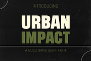 Urban Impact, a Sans Serif Font by RADesigns21 (Thumbnail 1 of 8)