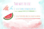 Watercolor Procreate Brushes, a Brush Add-On by CreativeJourney (Thumbnail 3 of 6)