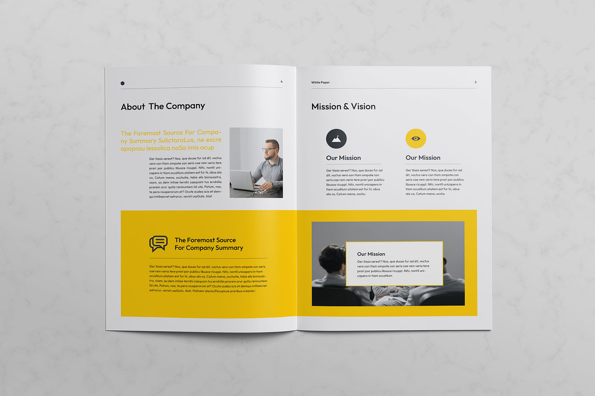 Business White Paper, a Brochure Template by KreateTribe (Photo 3 of 10)