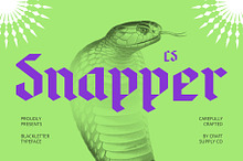 CS Snapper – Blackletter Font