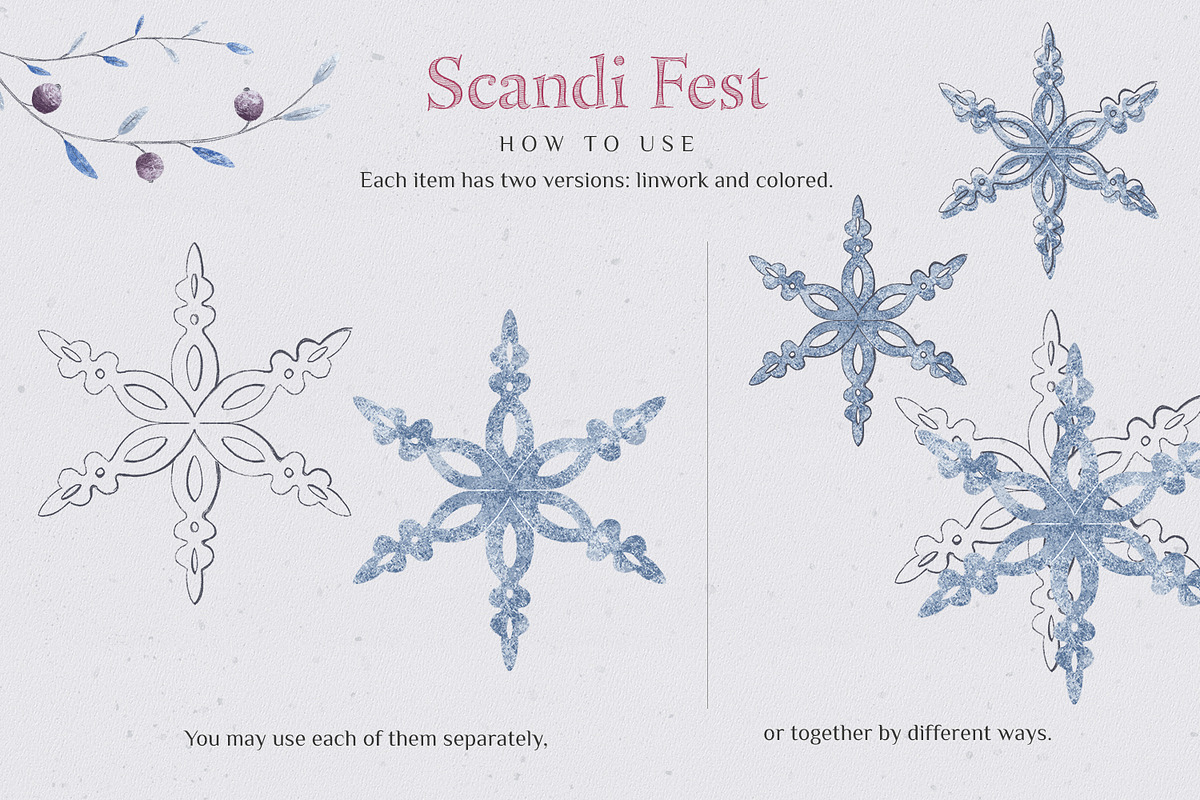Scandi Fest collection, an Object Graphic by Gray Cat Graphics (Photo 4 of 10)