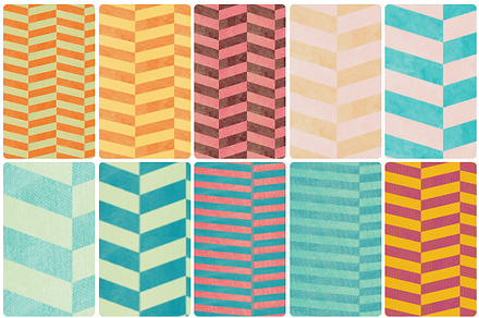 Herringbone Patterns, a Pattern Graphic by LuOtero