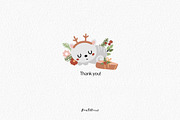 Christmas collection with animals, a Graphic by rosypatterns (Thumbnail 9 of 9)