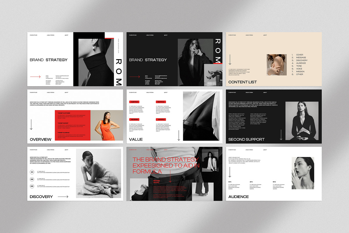 Brand Strategy Presentation Template, a Presentation Template by evgenystudio (Photo 5 of 7)