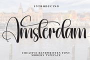 Amsterdam | Script Font, a Handwritten Font by Scratchones (Thumbnail 1 of 9)