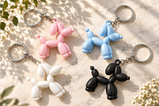 Balloon Dog Keychain STL, an Object 3D Model by Layerology (Thumbnail 3 of 3)
