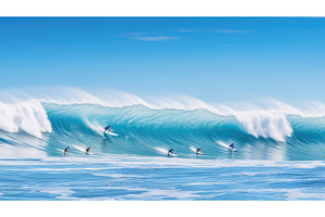 water bright ocean background ai, a Nature Photo by pikepicture