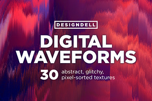 Digital Waveforms Glitch Textures