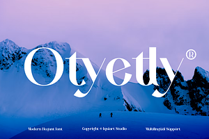 Otyetly - Elegant Sans Font, a Sans Serif Font by Iqsiart Studio