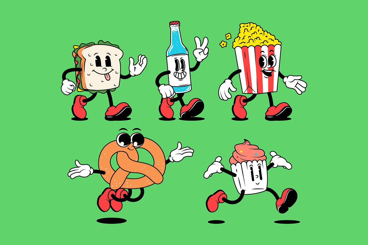Snack Attack Squad - Characters, a Food Illustration by Sandypramana (Photo 4 of 10)
