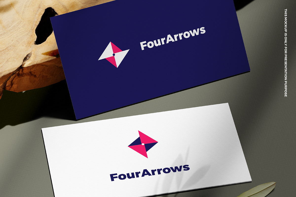 FourArrows logo, a Branding & Logo Template by MuzaInspires (Photo 4 of 4)
