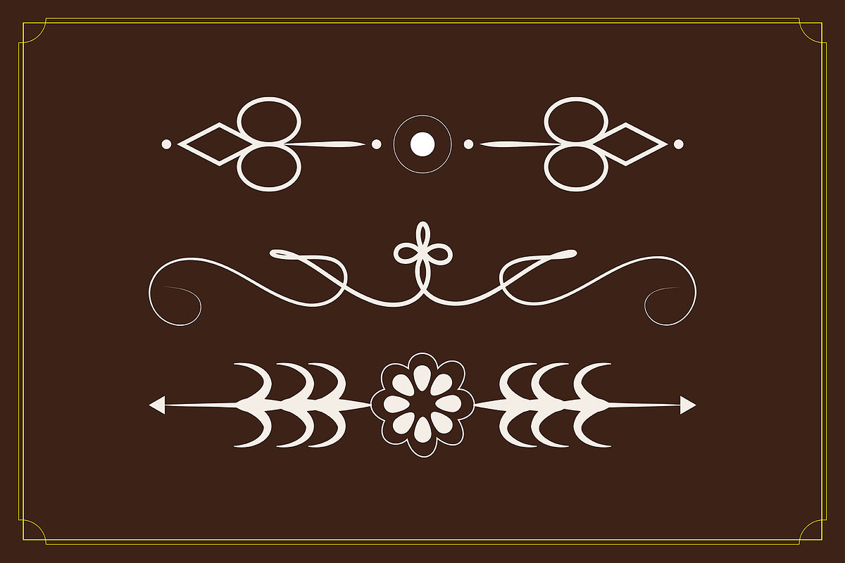 Abstract Decorative Lines Dividers, a Stationery Template by Photoshop Action (Photo 2 of 6)