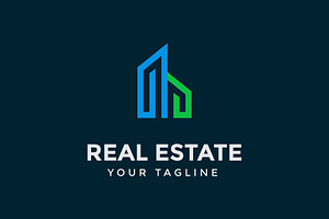 Real Estate Apartment House Logo, a Branding & Logo Template by funpixel