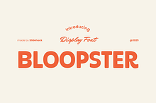 Bloopster - Bold Display Font