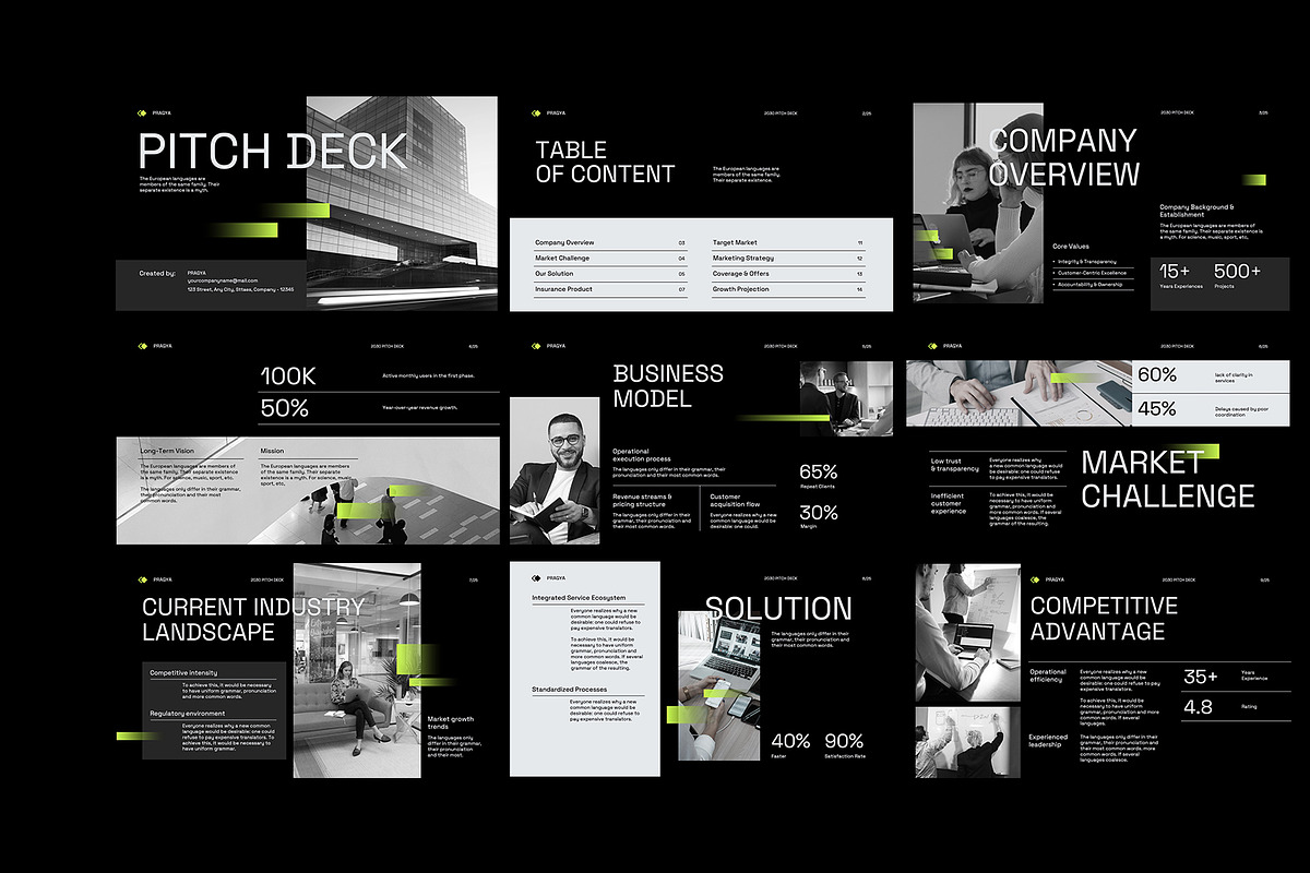 PRAGYA | Startup Pitch Deck PPT, a Presentation Template by Neermana (Photo 4 of 4)
