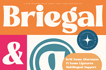 Briegal Modern Bold Serif Font