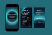 AI Assistant Instagram Template, a Social Media Template by graphicook (Thumbnail 3 of 3)