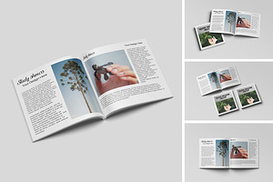 Square Magazine Mockup, a Print Template by Difa Design
