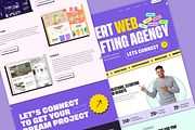 Creative Web Agency Landing Page, an UI Kit Template by nwdigitalstore (Thumbnail 4 of 4)