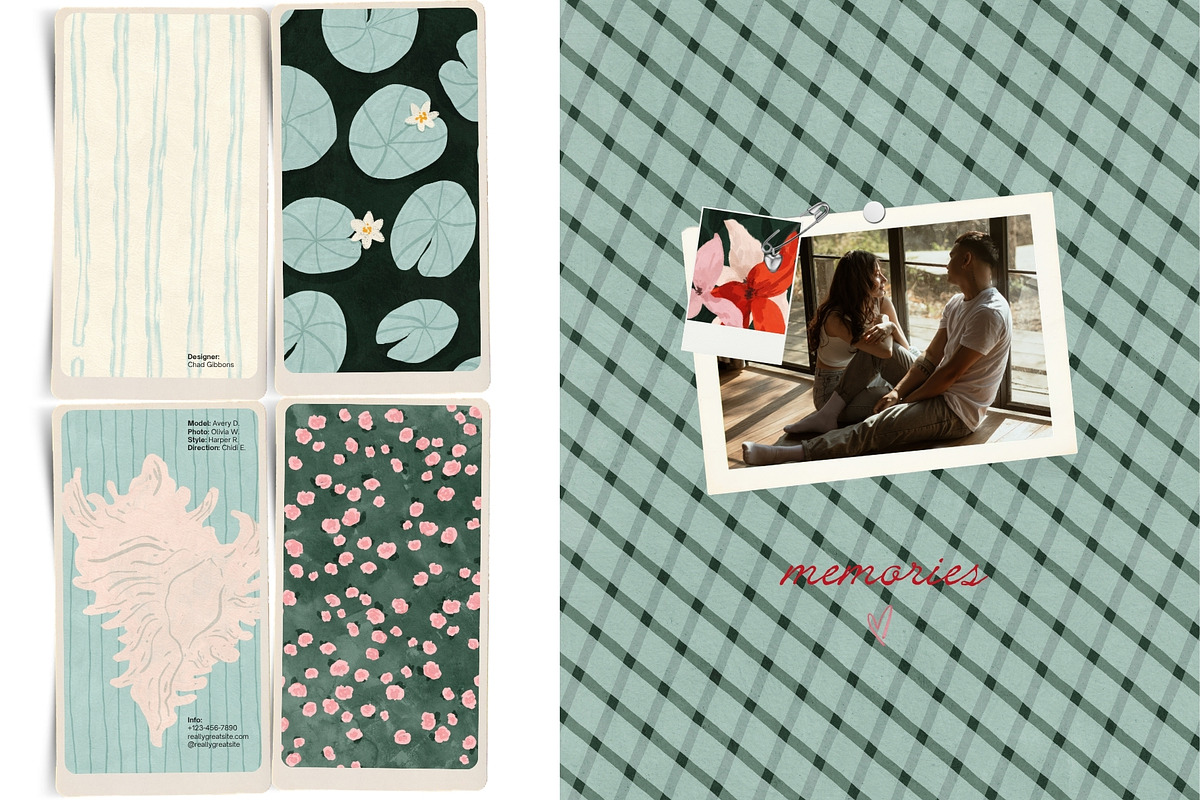 Secret Pond: cottagecore backgrounds, a Background Graphic by PaperJamLab (Photo 6 of 11)