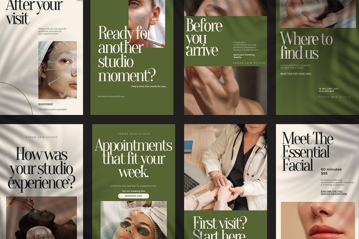 Beauty & Wellness Canva Templates, a Social Media Template by ShowUp! Studio (Photo 7 of 9)