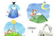 Mountain Meadows - watercolor set, an Object Graphic by Satika (Thumbnail 4 of 15)